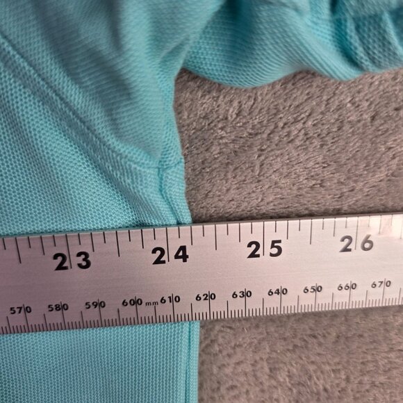 Mens Izod Advantage Blue Polo Shirt Short Sleeve Cotton Blend Size XL - Picture 6 of 8